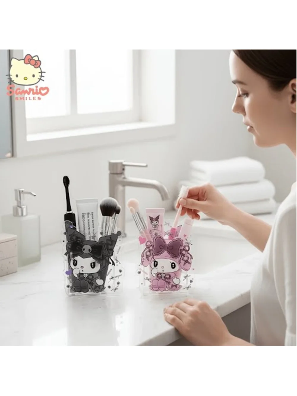 #KUR-1165 Kuromi Acrylic Pen Holder